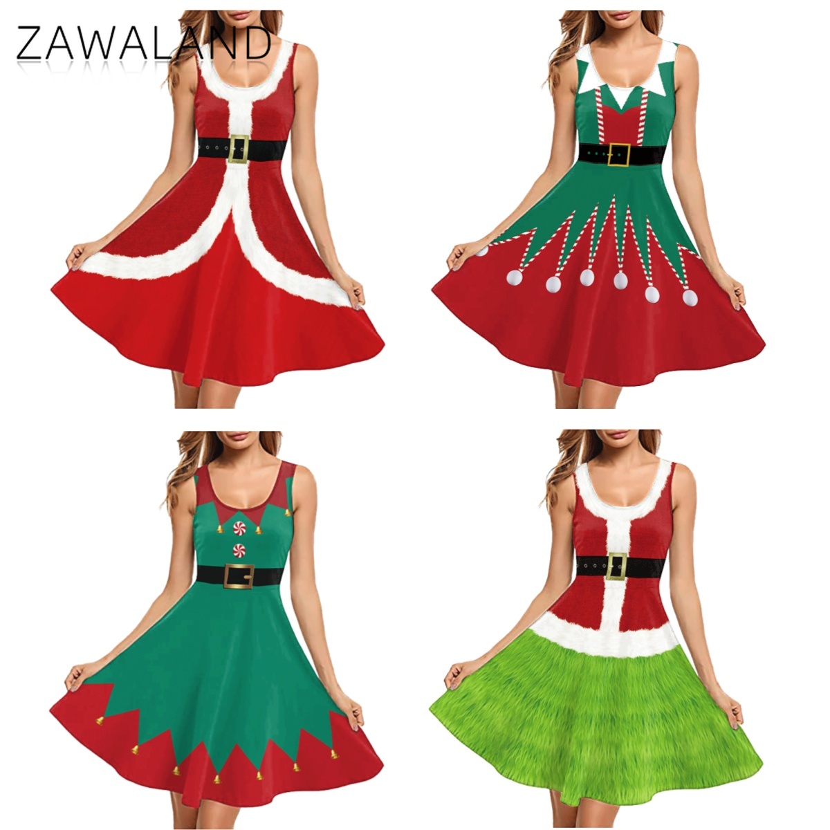 عيد الميلاد الأحمر الأخضر الطب - مراجعة Elf Costume Christmas وسعره