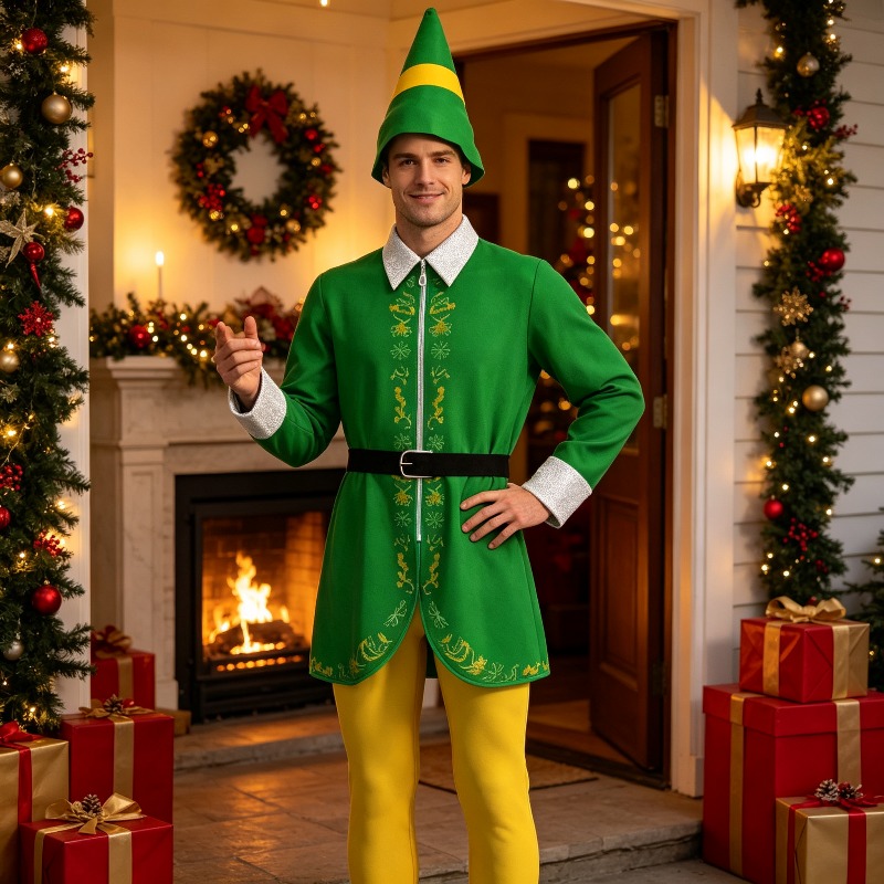 مجموعة إكسسوارات التنكر لعيد ا - مراجعة Elf Costume Christmas وسعره
