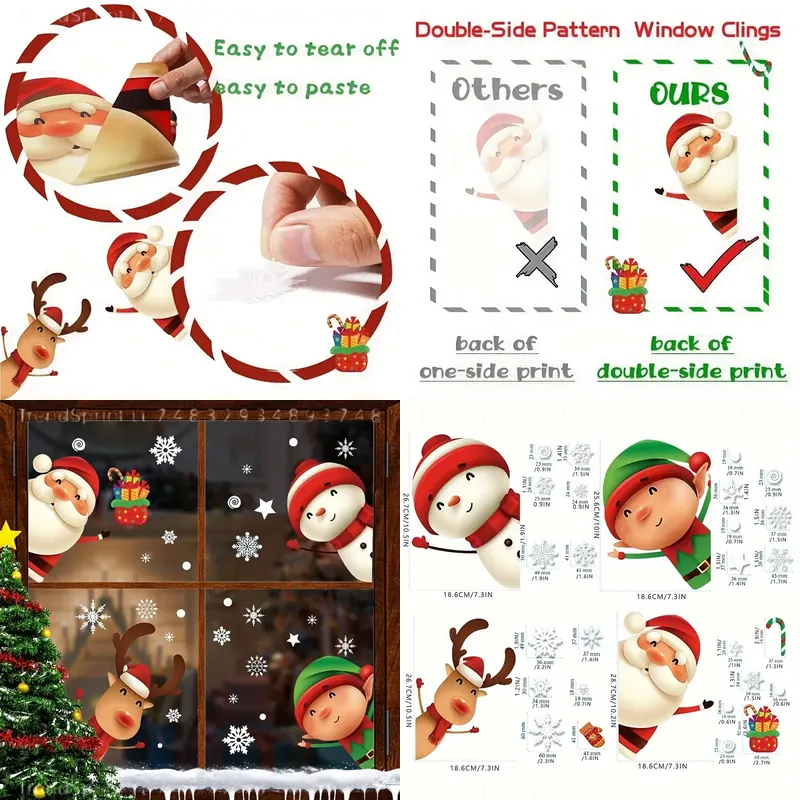82 قطعة من ملصقات النوافذ لعيد - مراجعة Snowflake Window Decal وسعره