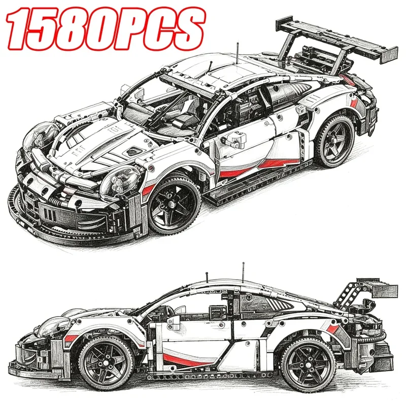 مجموعة مكعبات بناء سيارة سباق - مراجعة Lego Set Technic وسعره