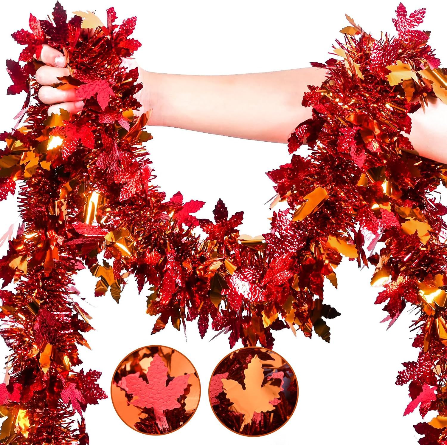 زينة خريفية لعيد الشكر، ديكورا - مراجعة Tinsel Garland Decoration وسعره