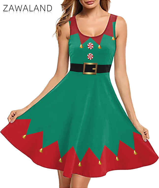 عيد الميلاد الأحمر الأخضر الطب - مراجعة Elf Costume Christmas وسعره