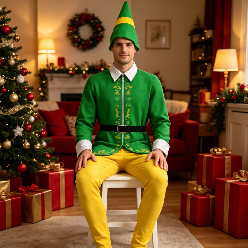 مجموعة إكسسوارات التنكر لعيد ا - مراجعة Elf Costume Christmas وسعره