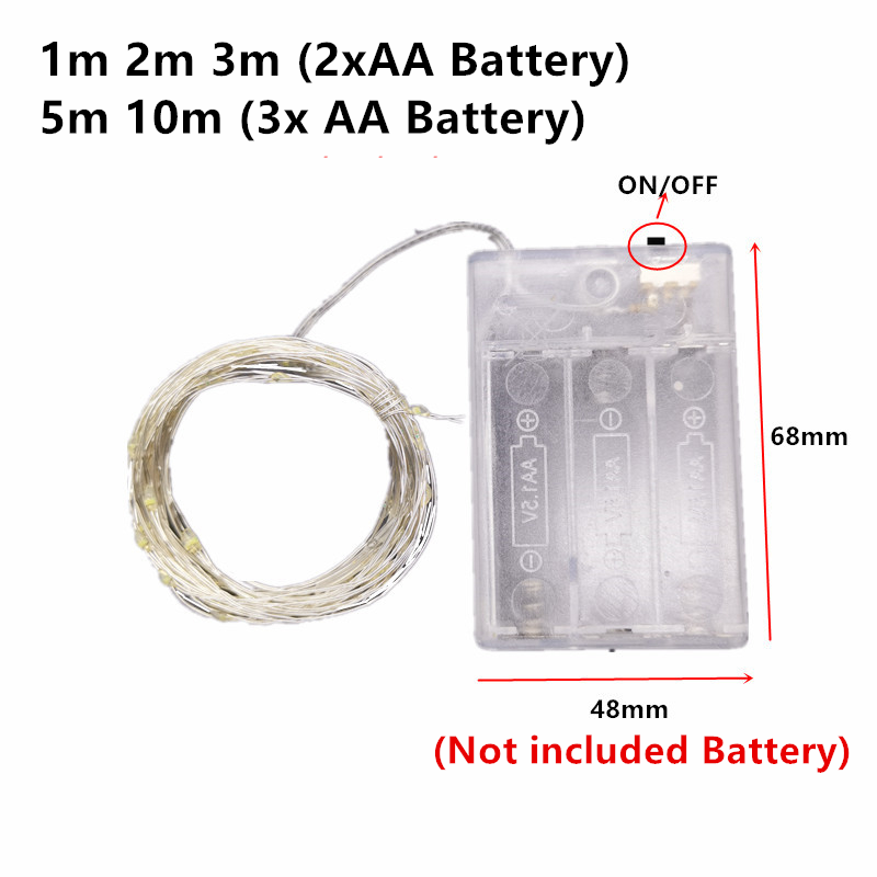 أضواء LED نحاسية بطول 10م و5م  - مراجعة Led Fairy String Lights وسعره
