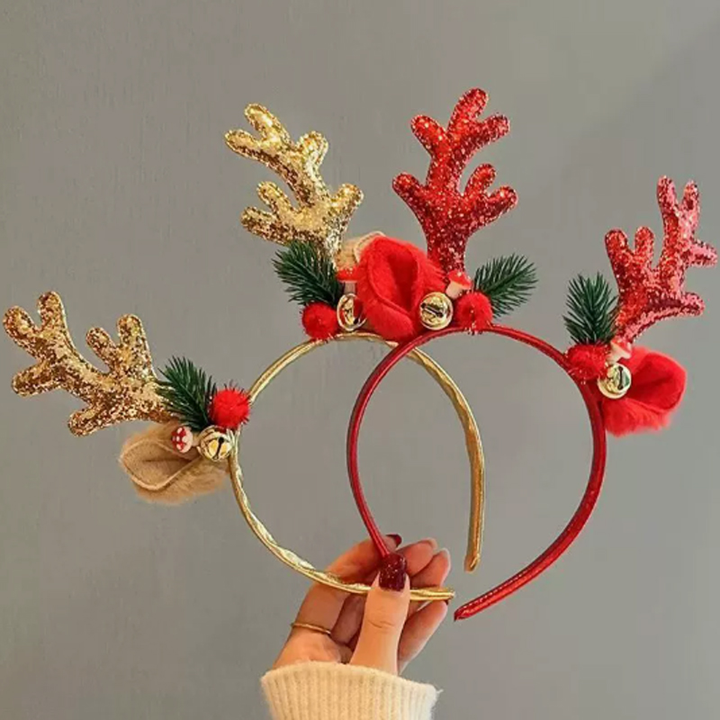 عصابة رأس بقرون الغزال اللامعة - مراجعة Reindeer Antlers Headband وسعره