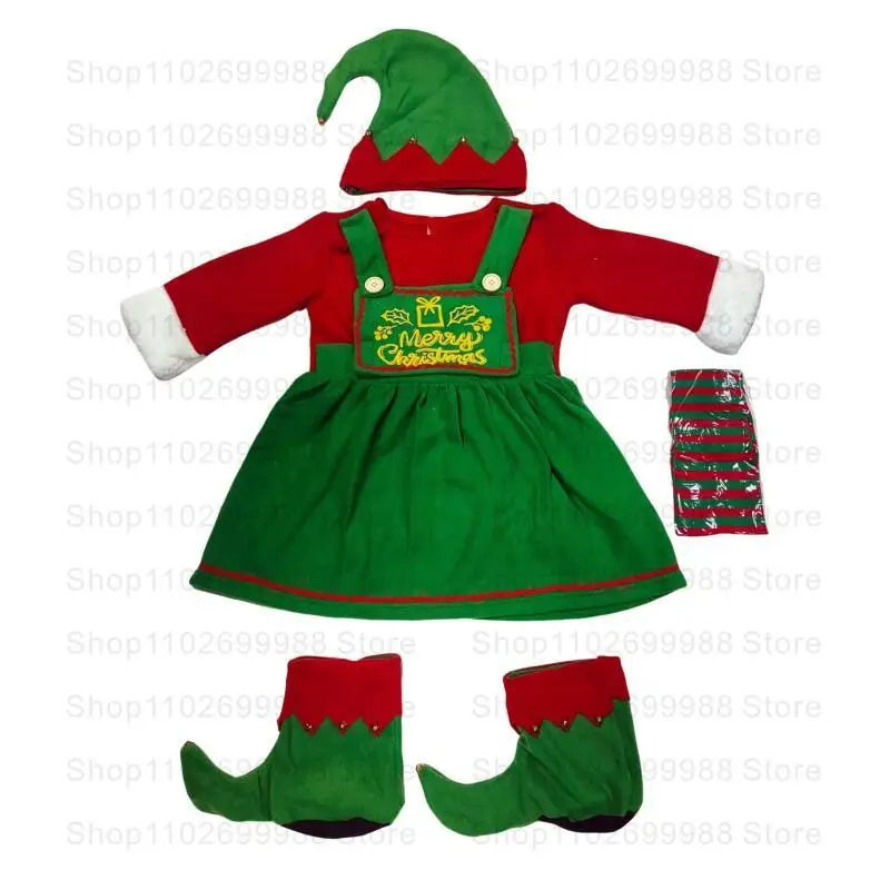 طقم زي عيد الميلاد للجنسين، زي - مراجعة Elf Costume Christmas وسعره