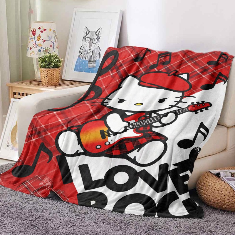 بطانية سانريو هيلو كيتي بتصميم - مراجعة Christmas Throw Blanket وسعره