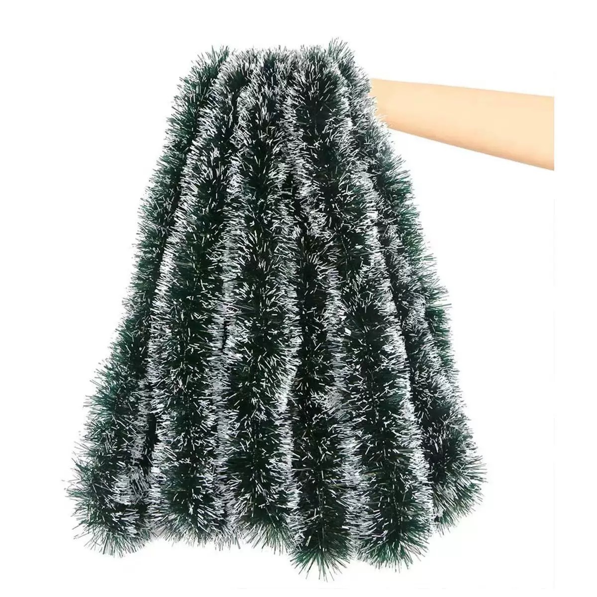 زينة عيد الميلاد بطول 6/14 متر - مراجعة Tinsel Garland Decoration وسعره
