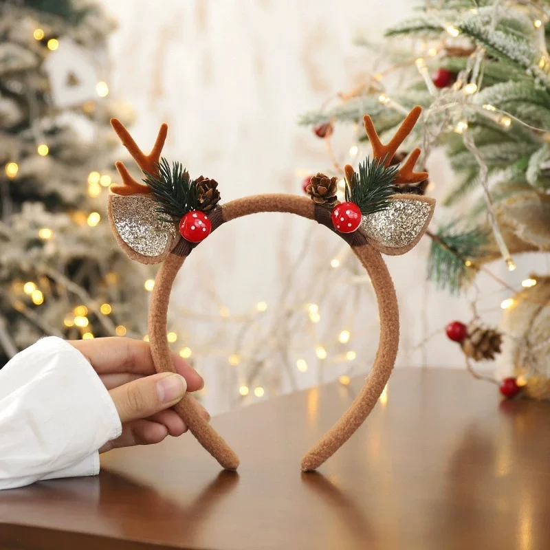 1 قطعة عصابات عيد الميلاد حفلا - مراجعة Reindeer Antlers Headband وسعره