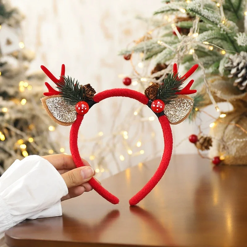1 قطعة عصابات عيد الميلاد حفلا - مراجعة Reindeer Antlers Headband وسعره