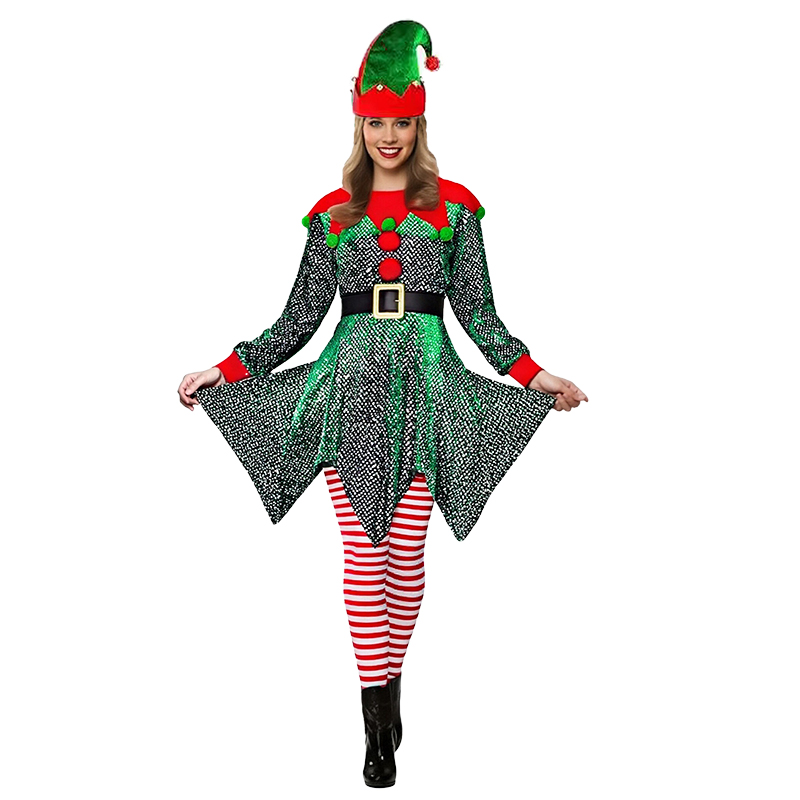 5 قطع من أزياء عيد الميلاد للن - مراجعة Elf Costume Christmas وسعره