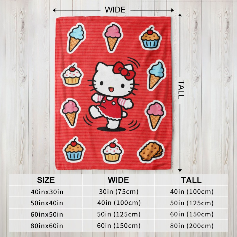 بطانية سانريو هيلو كيتي بتصميم - مراجعة Christmas Throw Blanket وسعره