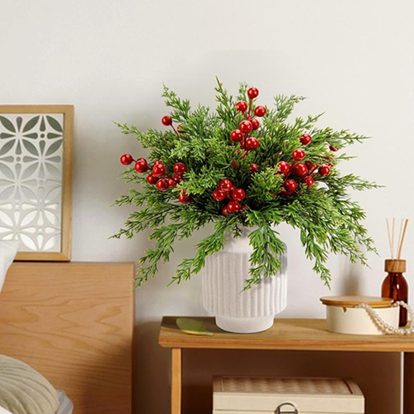 25/50 قطعة من أغصان السرو الاص - مراجعة Christmas Tree Artificial وسعره