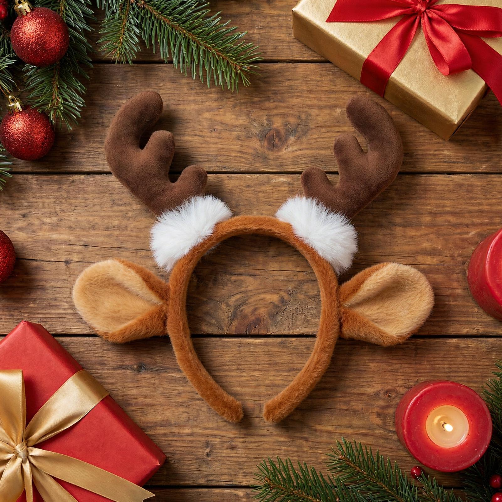 عصابة رأس بقرون الرنة لعيد الم - مراجعة Reindeer Antlers Headband وسعره